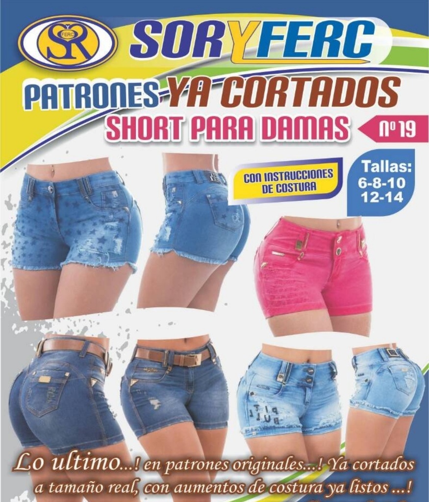 PATRON SHORT PARA DAMAS