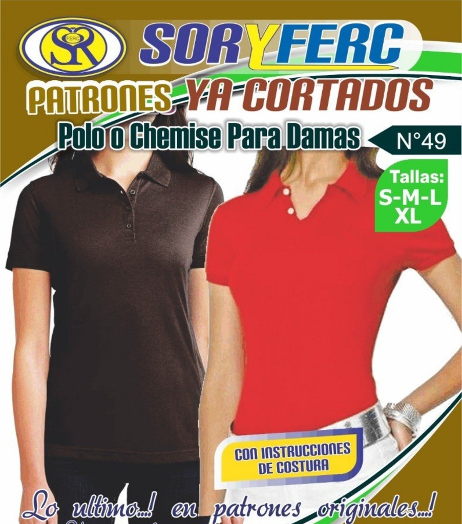 PATRON POLO O CHEMISE PARA DAMAS