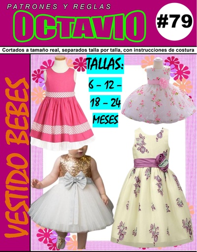 [PO-79] PATRON VESTIDO BEBES