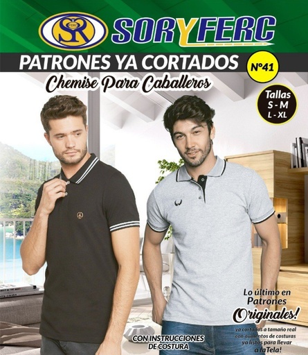 [PS-41] PATRON CHEMISE PARA CABALLEROS